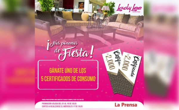 Participa en la promoción '¡Nos ponemos de fiesta!” de LA PRENSA y Lady Lee  