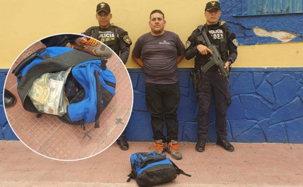 Salvadoreño es detenido con más de 30 mil dólares