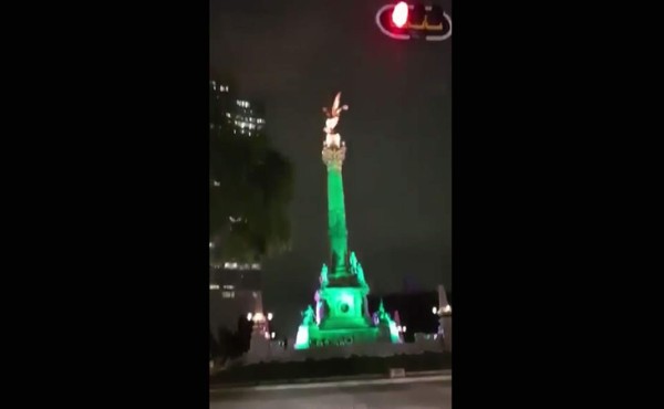 VIDEO: El Ángel de la Independencia moviéndose en el temblor