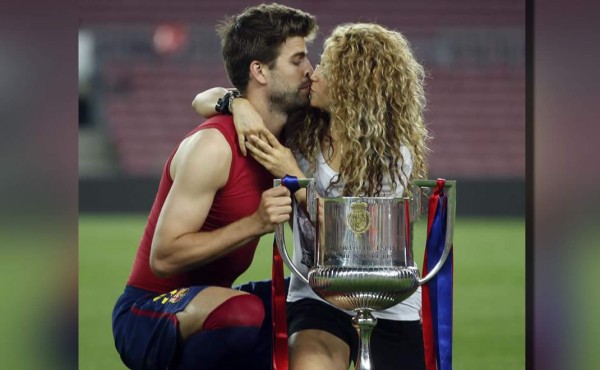 Shakira y Piqué celebran doblete del Barcelona