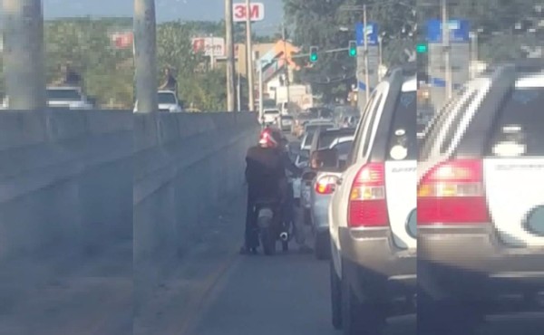 Video: alertan por asaltantes en moto en San Pedro Sula