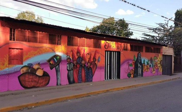 Exponen murales de artistas a través del proyecto 'Honduras en colores'   