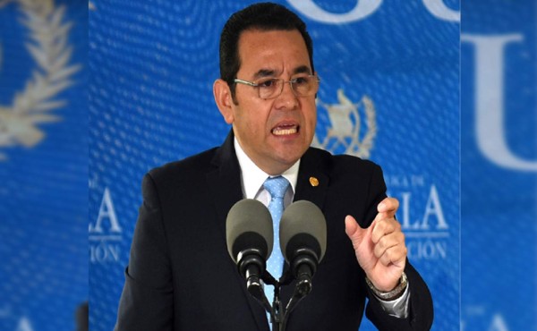 Jimmy Morales cancela su cita con el presidente Trump