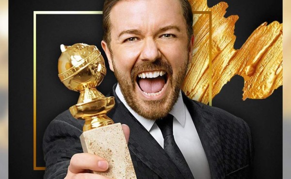 Globos de Oro mantienen figura del animador y repiten con Ricky Gervais