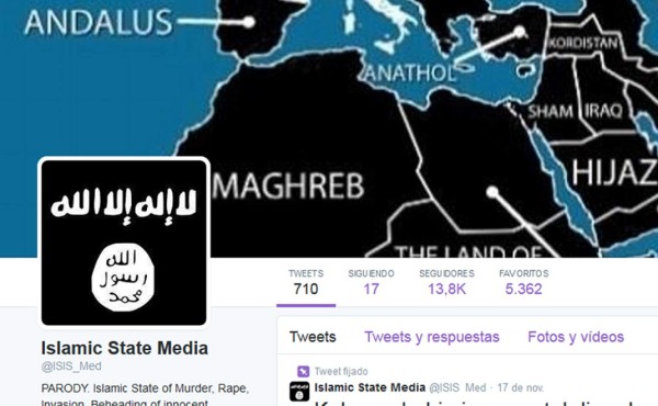 Unas 46 mil cuentas de Twitter están vinculadas a ISIS