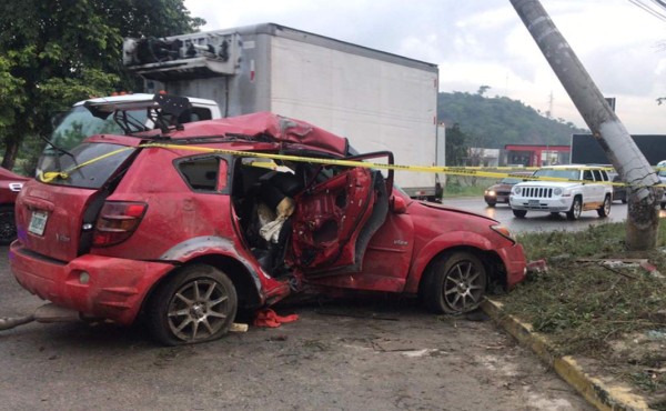 Tres heridos deja accidente en el bulevar del este de San Pedro Sula