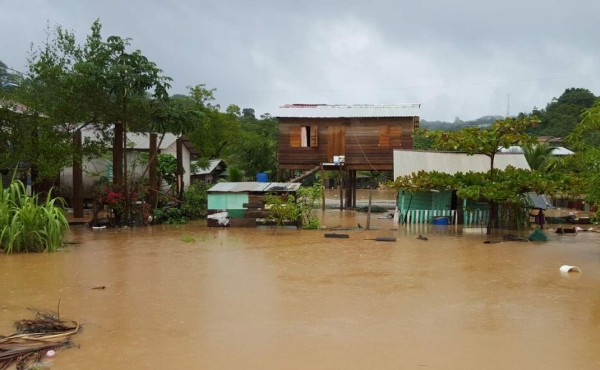 Al menos 50 viviendas afectadas por lluvias en Islas de la Bahía