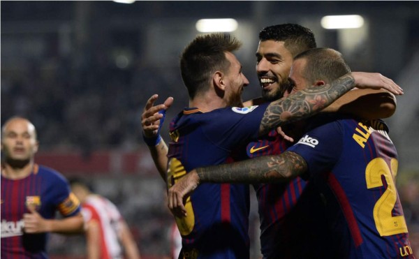 El Barça golea en el campo del Girona y está imparable en la Liga Española
