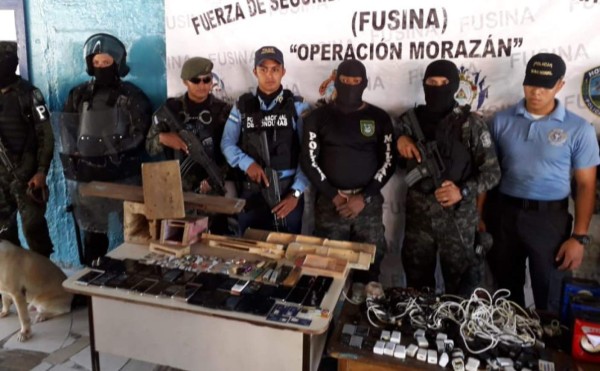 Decomisan droga y armas en presidio de La Ceiba