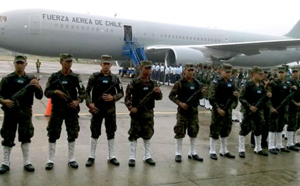 Militares hondureños parten en misión de paz hacia Haití