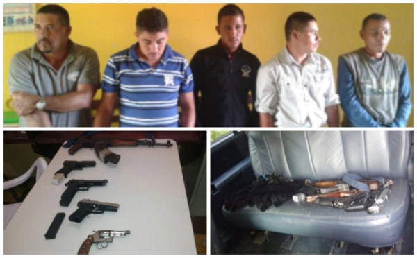 Detienen a banda de supuestos sicarios en Copán