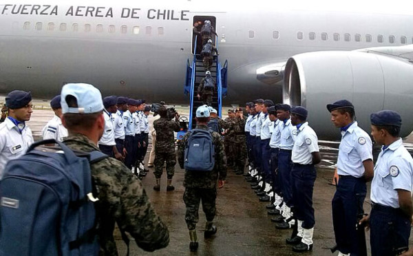 Militares hondureños parten en misión de paz hacia Haití