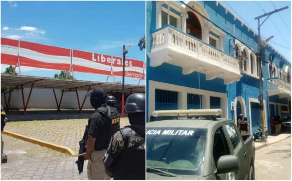Aseguran las sedes de los partidos Nacional y Liberal en Tegucigalpa