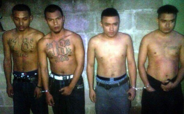 Policía de Honduras captura a pandilleros en la zona norte