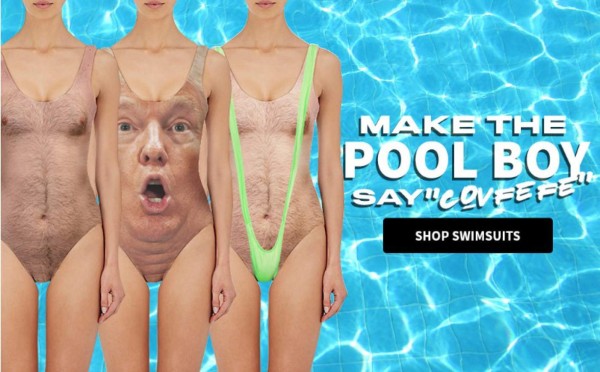 Lanzan traje de baño con foto de Trump