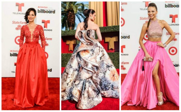 El color negro brilla en la alfombra roja de los Billboard latinos