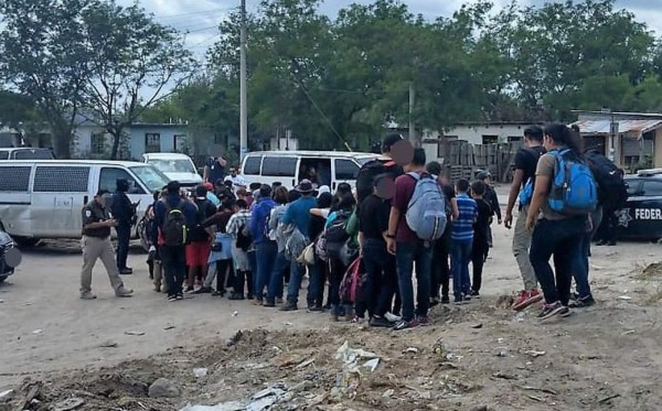 Interceptan a 47 hondureños migrantes en Reynosa, México
