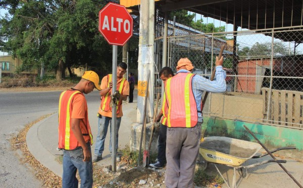 Destinarán L15 millones para señalizar las calles y avenidas de San Pedro Sula