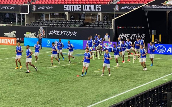 Honduras reconoció el Mercedes Benz Stadium; Choco Lozano trabajó aparte