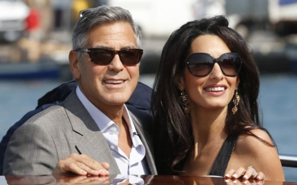 George Clooney y Amal Alamuddin despiden su soltería en Venecia  