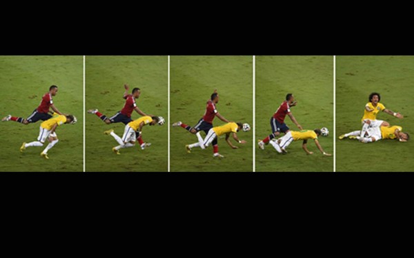 ¿La lesión de fractura del brasileño Neymar fue un montaje?