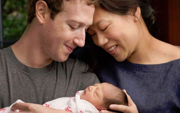 Zuckerberg es papá y dona su fortuna de Facebook