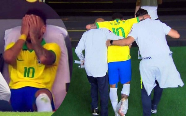 Neymar sale lesionado ante Qatar y es duda para amistoso contra Honduras