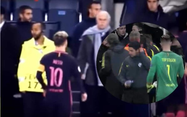 La verdad de la bronca de Messi con Mikel Arteta al final del Manchester City-Barcelona