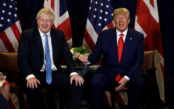 Trump ora por la pronta recuperación de su amigo Boris Johnson
