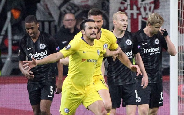 Chelsea rescató un empate en su visita al Eintracht Frankfurt en las semifinales de Europa League