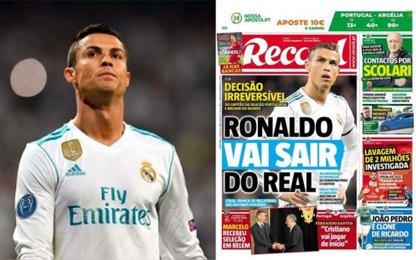 ¡Sorpresa! Afirman que Cristiano Ronaldo se va del Real Madrid