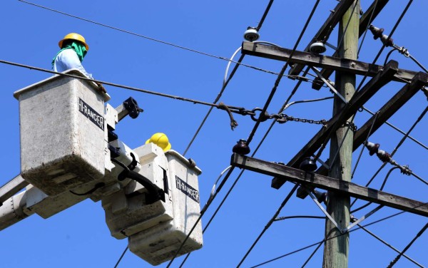 Suspensión de energía afectará mañana a 15 colonias de San Pedro Sula