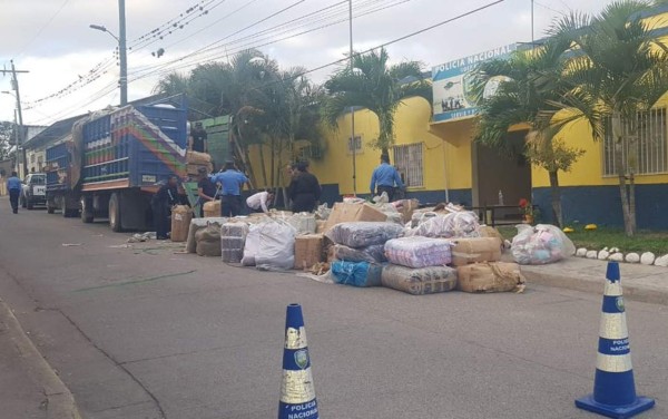 Decomisan mercadería valorada en casi un millón de lempiras en La Paz