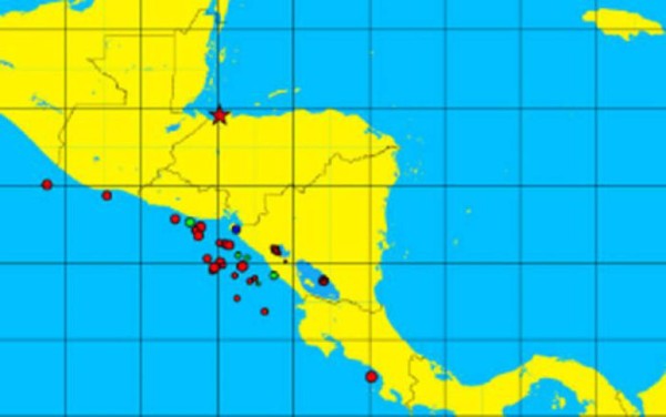 Sismos leves se sienten en el norte de Honduras y México
