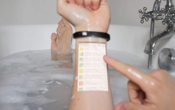 La pulsera que convierte tu brazo en una tablet