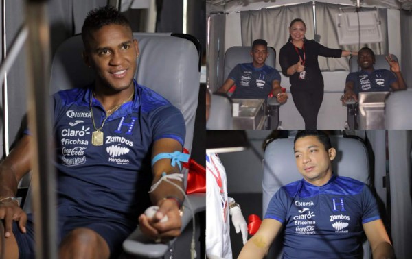 Jugadores de la Selección de Honduras apoyan campaña de donación de sangre