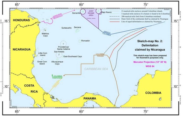 Nicaragua resguarda 132 barcos en mar disputado con Colombia  