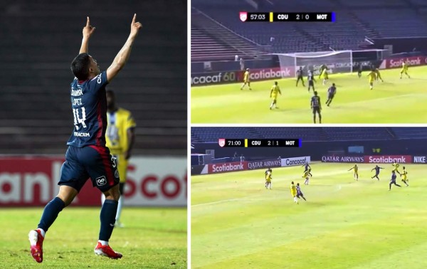 Kevin López se vistió de héroe en Panamá para salvar a Motagua con dos goles: ¡el segundo un golazo!