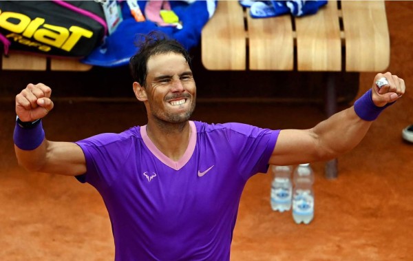 Rafa Nadal se vengó del alemán Alexander Zverev en el Masters de Roma