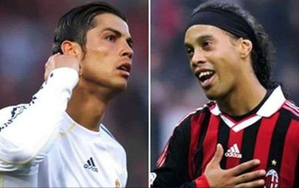La 'guerra' futbolística entre Ronaldinho y Cristiano Ronaldo