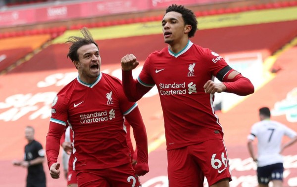 Liverpool remonta al Aston Villa en el minuto 90 y se ilusiona con hacerlo ante Real Madrid