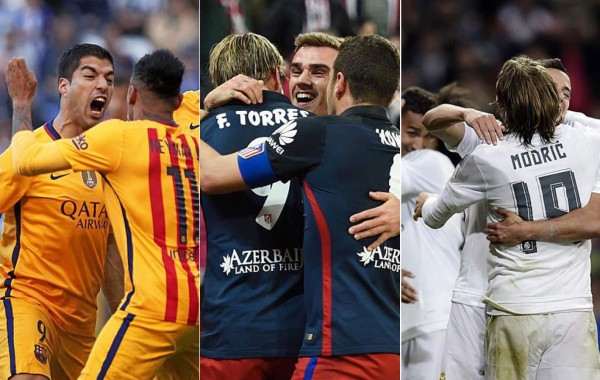 Lo que se viene para Barcelona, Atlético y Real Madrid en la Liga española