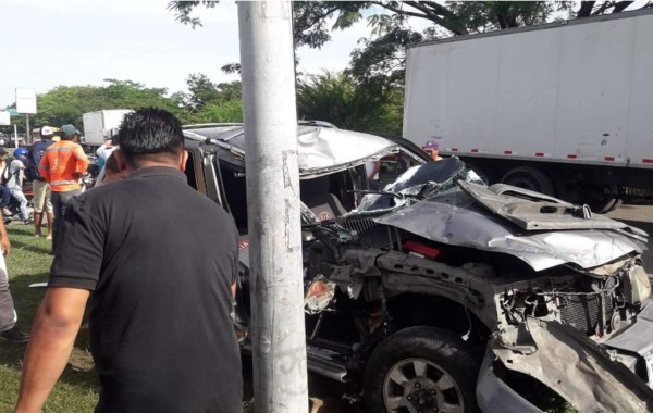Tres heridos deja estrepitoso accidente vehicular en Choluteca