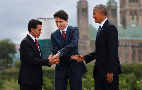 Video: Así 'ignoraron' Obama y Trudeau a Peña Nieto