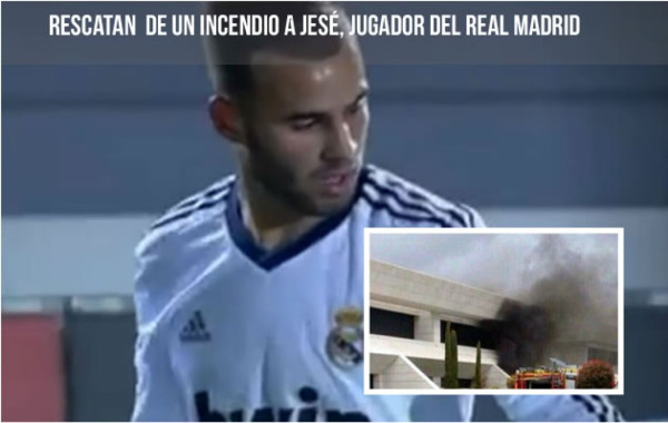 Video: Rescatan de un incendio a Jesé, futbolista del Real Madrid
