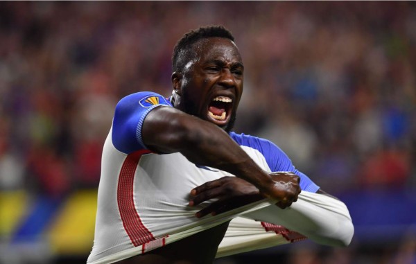 Jozy Altidore celebrando su gol contra Costa Rica. Foto AFP