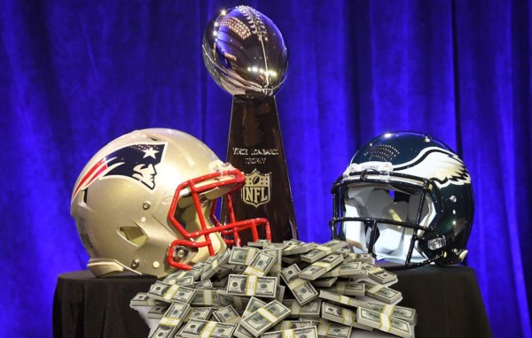 Las apuestas millonarias que se registran en el Super Bowl 2018