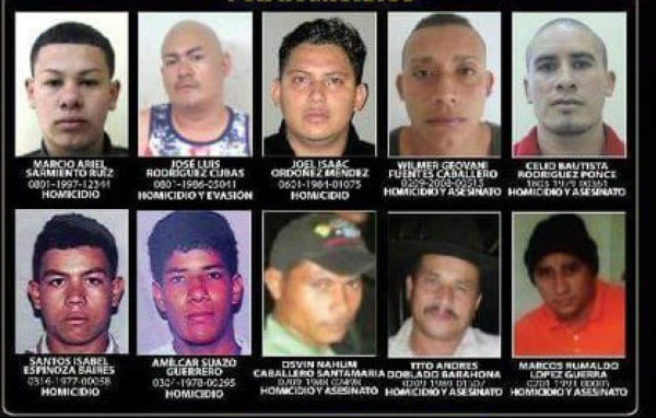 Honduras: Los rostros de los criminales más buscados