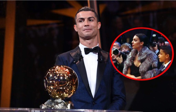 La broma de Cristiano Ronaldo a Georgina Rodríguez en la gala del Balón de Oro 2017