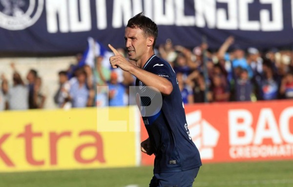 Gonzalo Klusener debutó con gol en el Motagua. Foto Ronald Aceituno